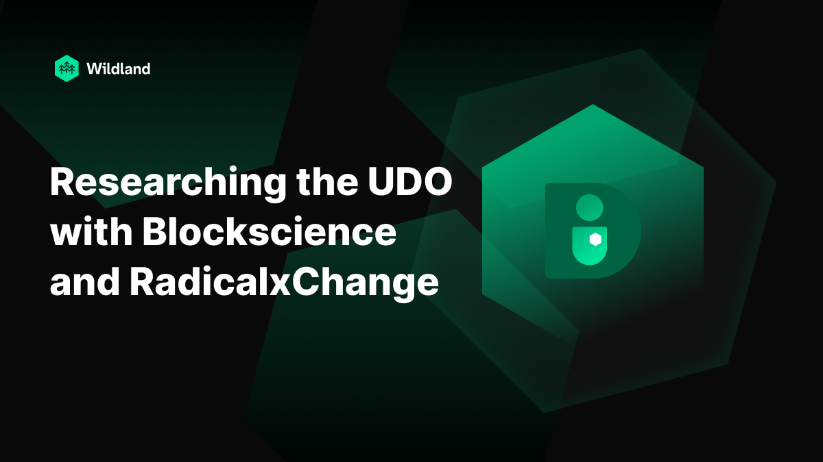 Researching the UDO with BlockScience and RadicalxChange